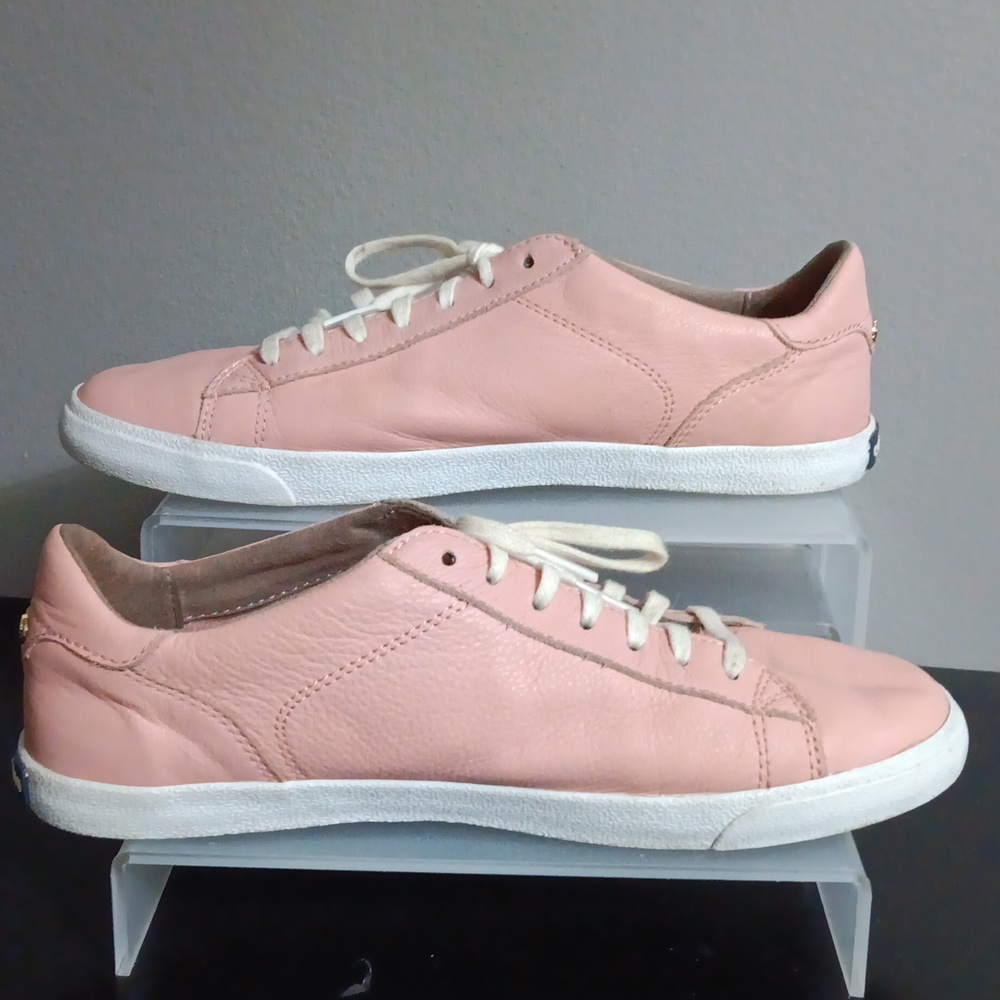Cole Haan Pink Leather Lace Up Sneakers